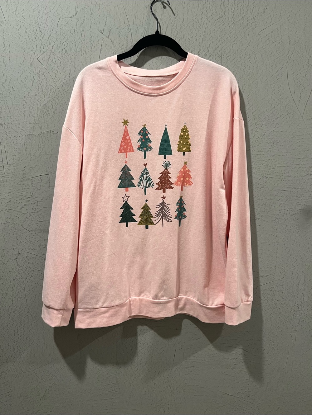 Amazon Pink Graphic Tree Sweatshirt